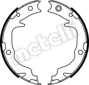 Set saboti frana, frana de mana METELLI 53-0362