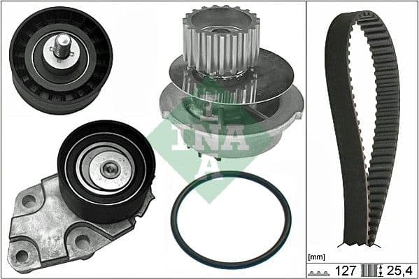 Set pompa apa + curea dintata Schaeffler INA 530 0332 31