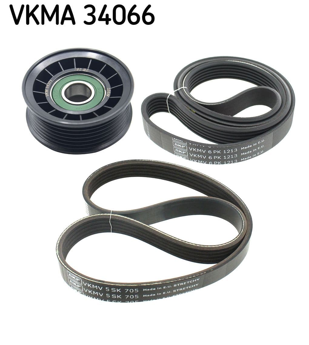 Set curea transmisie cu caneluri SKF VKMA 34066