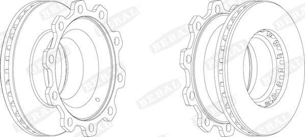 Disc frana BERAL BCR205A