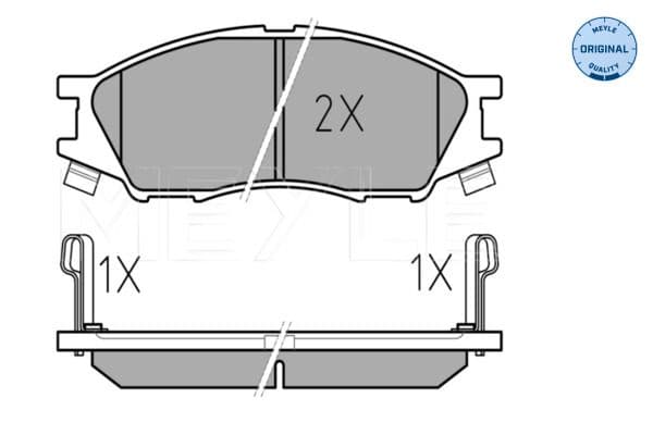 set placute frana,frana disc MEYLE -ORIGINAL: True to OE. 025 246 4815/W