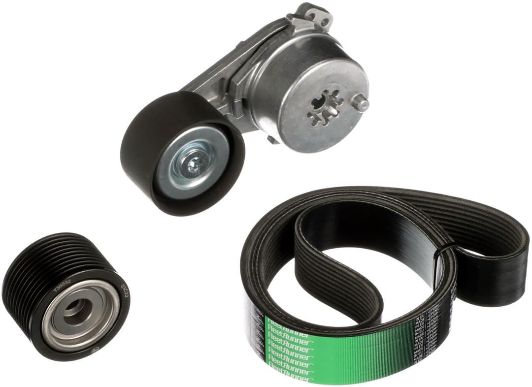 Set curea transmisie cu caneluri GATES FleetRunner™ Micro-V® K0110PK1408HD
