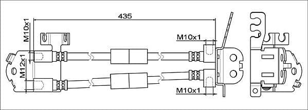 Furtun frana METZGER 4111812