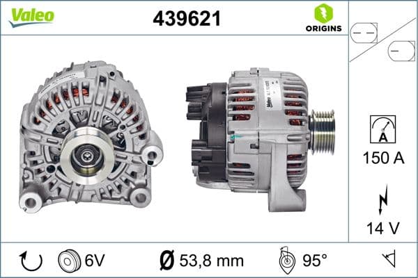 Generator / Alternator VALEO 439621