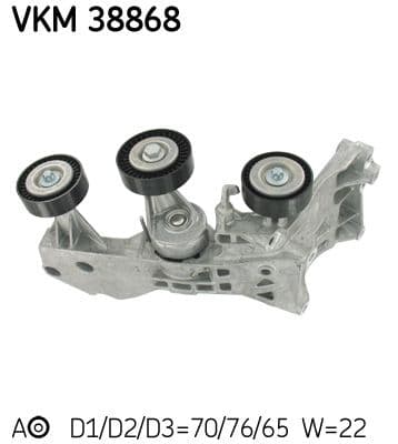 Intinzator curea, curea distributie SKF VKM 38868