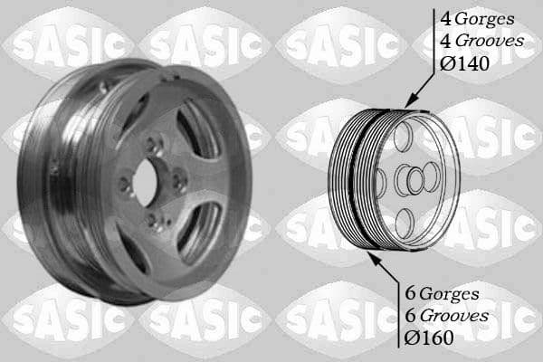 Fulie curea, arbore cotit SASIC 2156037