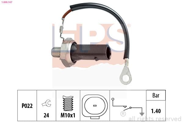 Senzor presiune ulei EPS Made in Italy - OE Equivalent 1.800.167