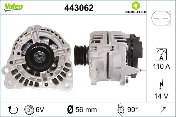 Generator / Alternator VALEO 443062