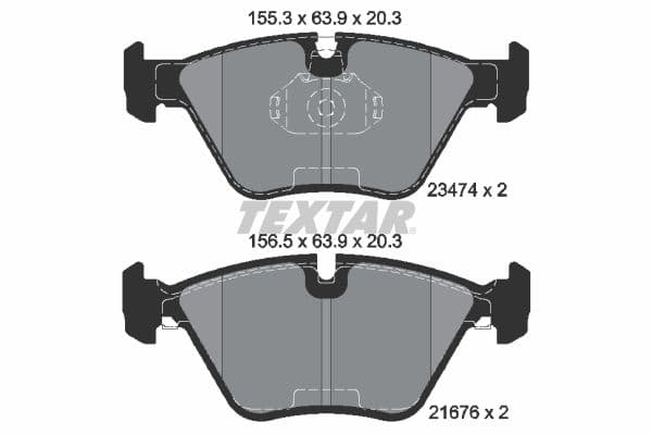 set placute frana,frana disc TEXTAR Q+ 2347402