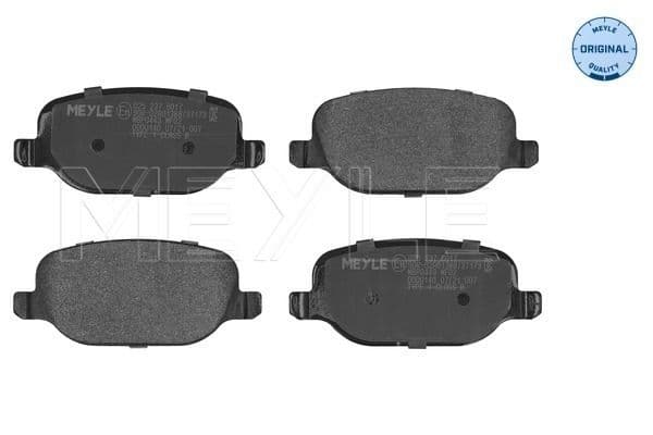 set placute frana,frana disc MEYLE -ORIGINAL: True to OE. 025 237 6017