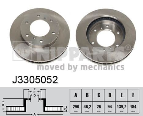 Disc frana NIPPARTS J3305052