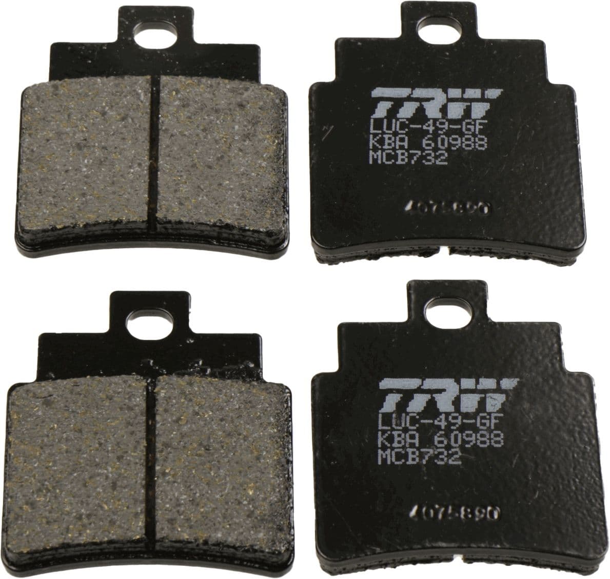 set placute frana,frana disc TRW Organic Allround MCB732