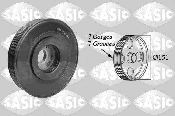 Fulie curea, arbore cotit SASIC 2154017