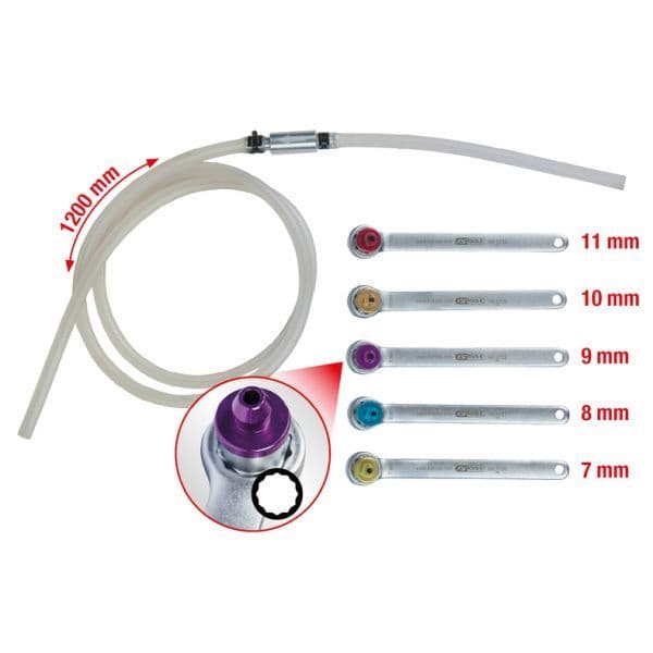 Set chei, legaturi conducte de frana KS TOOLS 160.0725