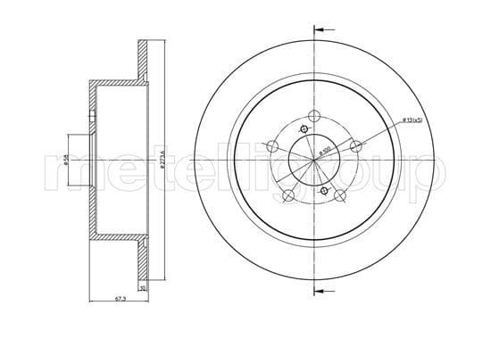 Disc frana METELLI 23-1397C