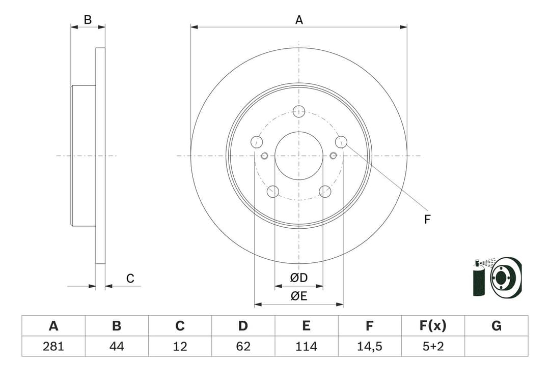 Disc frana BOSCH 0 986 479 E91