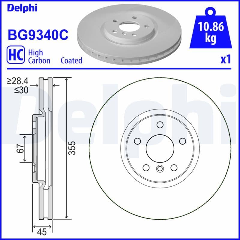 Disc frana DELPHI BG9340C