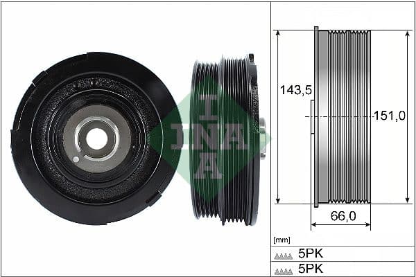 Fulie curea, arbore cotit Schaeffler INA 544 0069 10