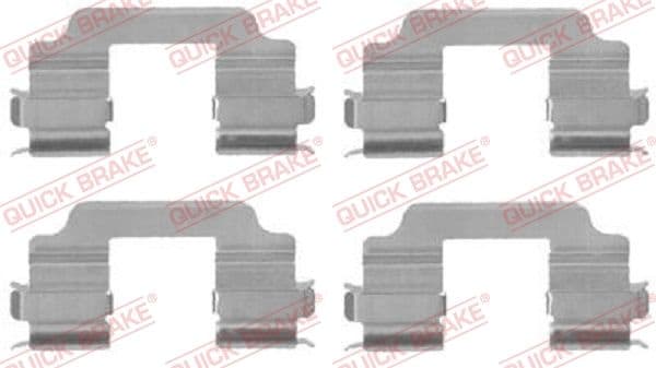 Set accesorii, placute frana QUICK BRAKE 109-1709