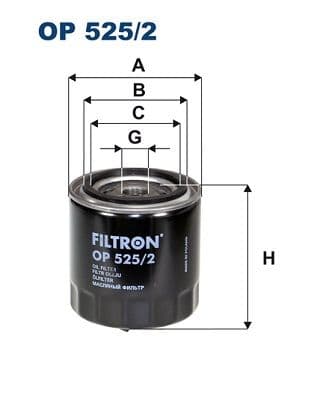 Filtru ulei FILTRON OP 525/2