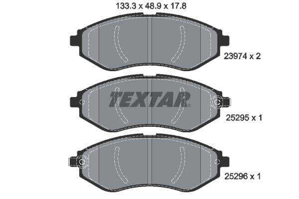 set placute frana,frana disc TEXTAR Q+ 2397406