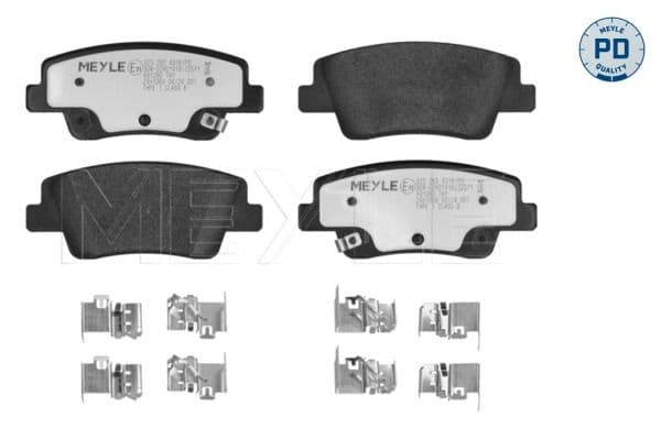 set placute frana,frana disc MEYLE -PD: Advanced performance and design. 025 265 4316/PD