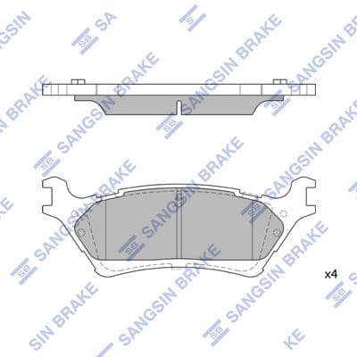 set placute frana,frana disc HI-Q SP1908