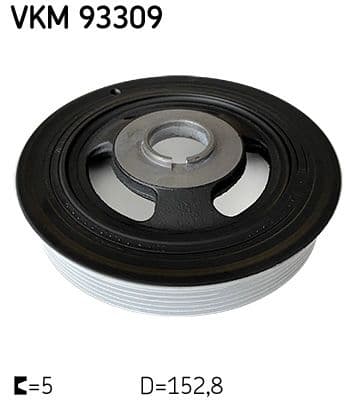 Fulie curea, arbore cotit SKF VKM 93309