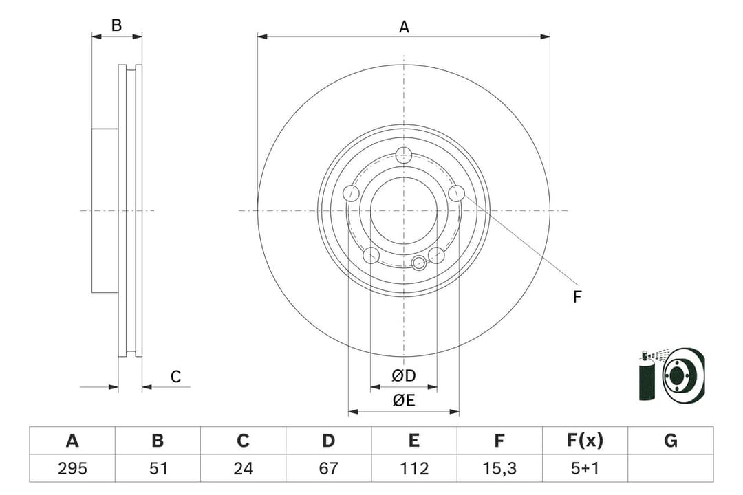 Disc frana BOSCH 0 986 479 H74