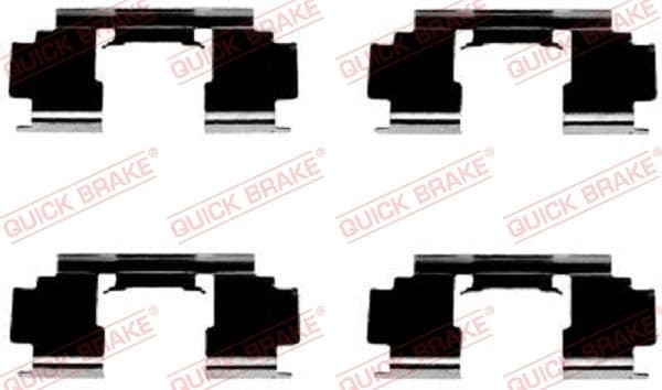 Set accesorii, placute frana QUICK BRAKE 109-1276