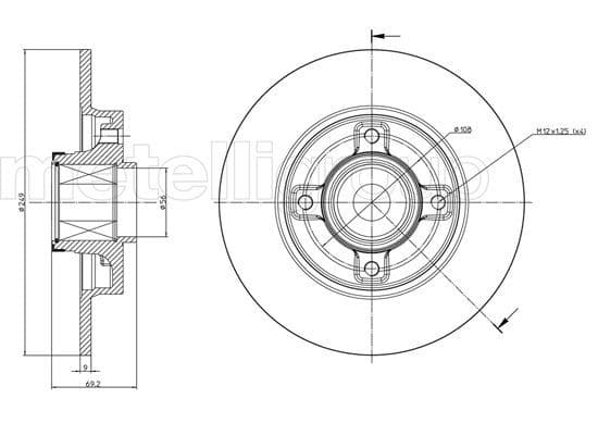Disc frana METELLI 23-0878