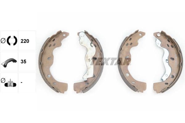 Set saboti frana TEXTAR 91067500