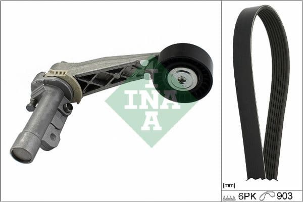 Set curea transmisie cu caneluri Schaeffler INA 529 0504 10
