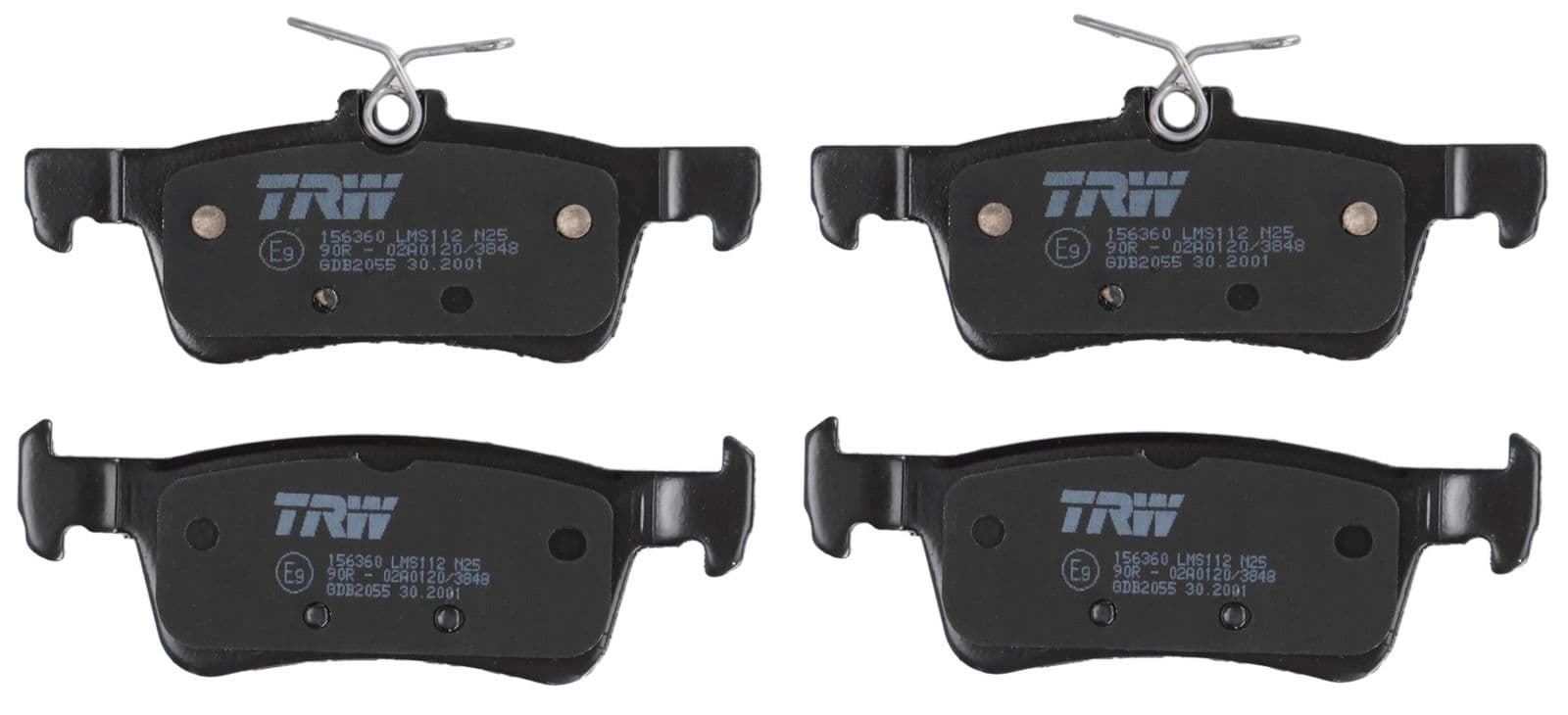 set placute frana,frana disc TRW GDB2055