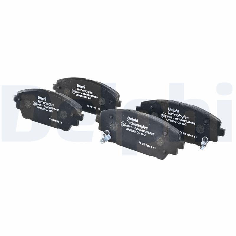 set placute frana,frana disc DELPHI LP3632