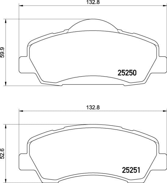 set placute frana,frana disc BREMBO PRIME LINE P 61 138