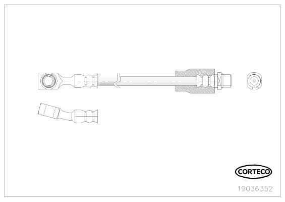Furtun frana CORTECO 19036352