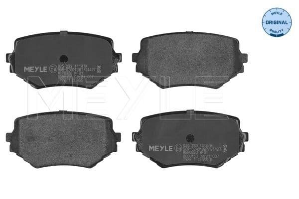set placute frana,frana disc MEYLE -ORIGINAL: True to OE. 025 233 1414/W