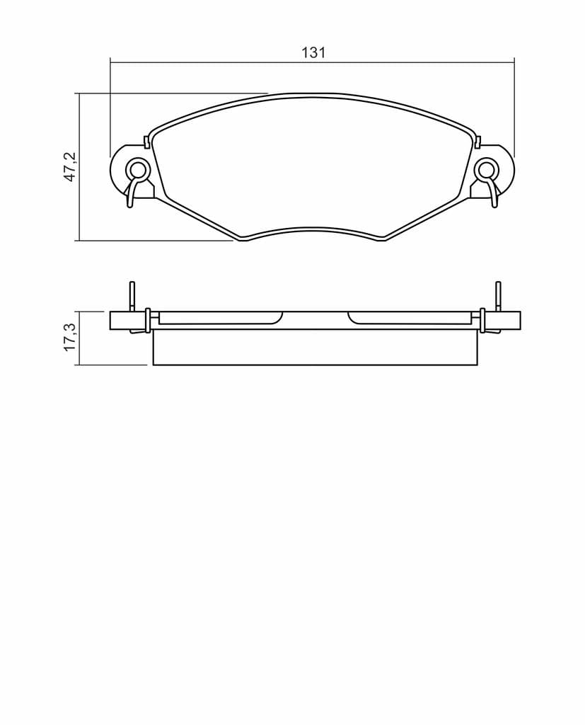 set placute frana,frana disc BOSCH 0 986 495 260