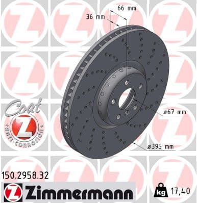 Disc frana ZIMMERMANN FORMULA F 150.2958.32