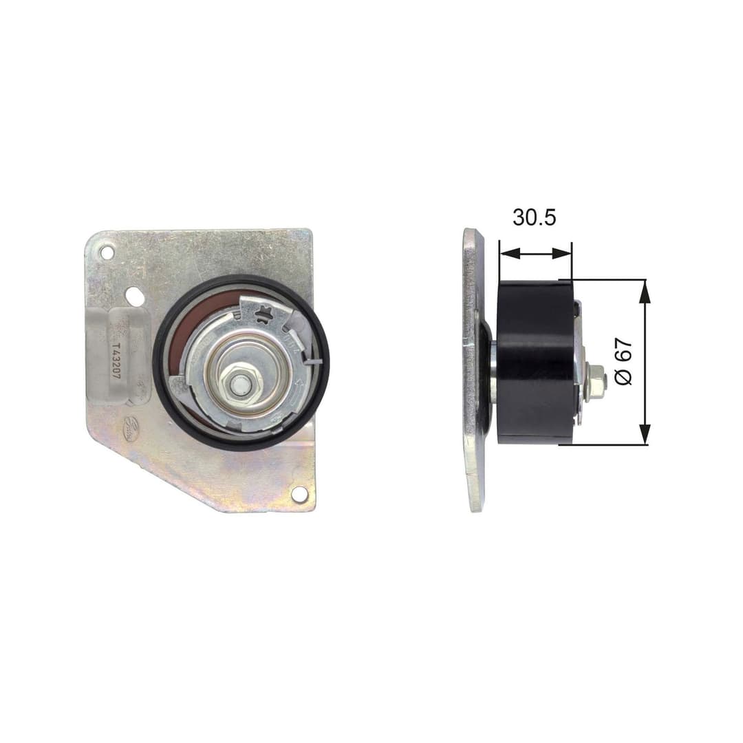 rola intinzator,curea distributie GATES PowerGrip™ T43207