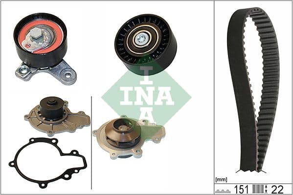 Set pompa apa + curea dintata Schaeffler INA 530 0572 30
