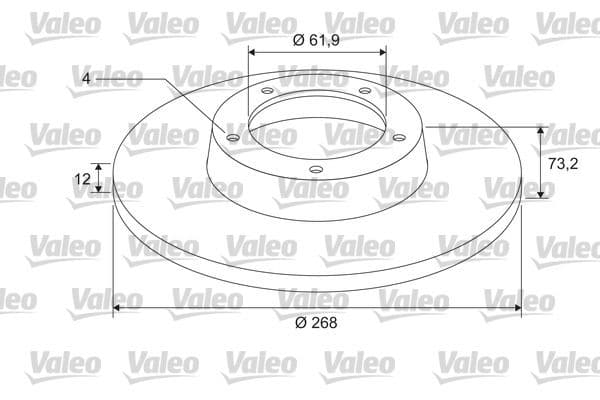 Disc frana VALEO 675409
