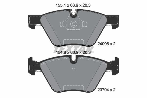 set placute frana,frana disc TEXTAR Q+ 2409601