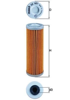 Filtru ulei MAHLE OX 807