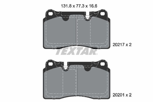 set placute frana,frana disc TEXTAR 2021703