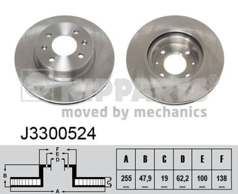 Disc frana NIPPARTS J3300524