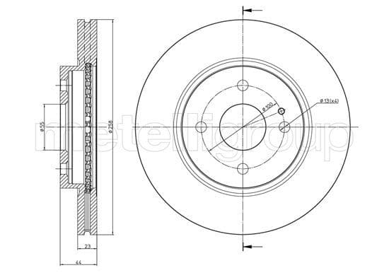 Disc frana METELLI 23-0983