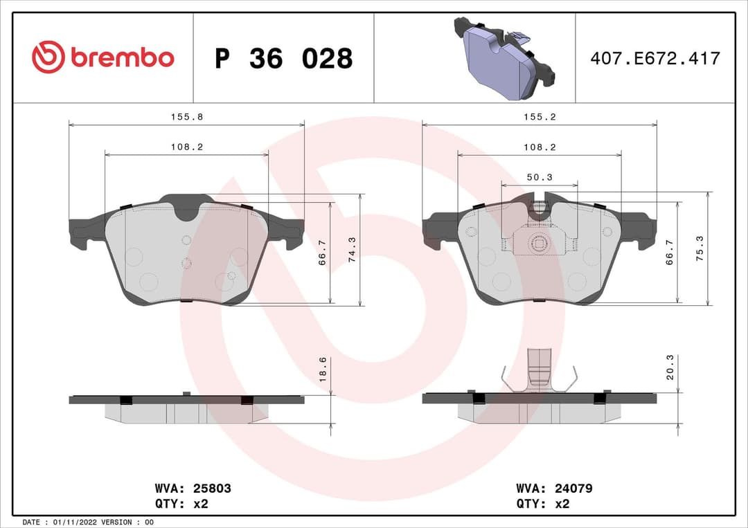 set placute frana,frana disc BREMBO PRIME LINE P 36 028