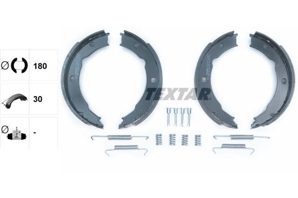 Set saboti frana, frana de mana TEXTAR 91054800